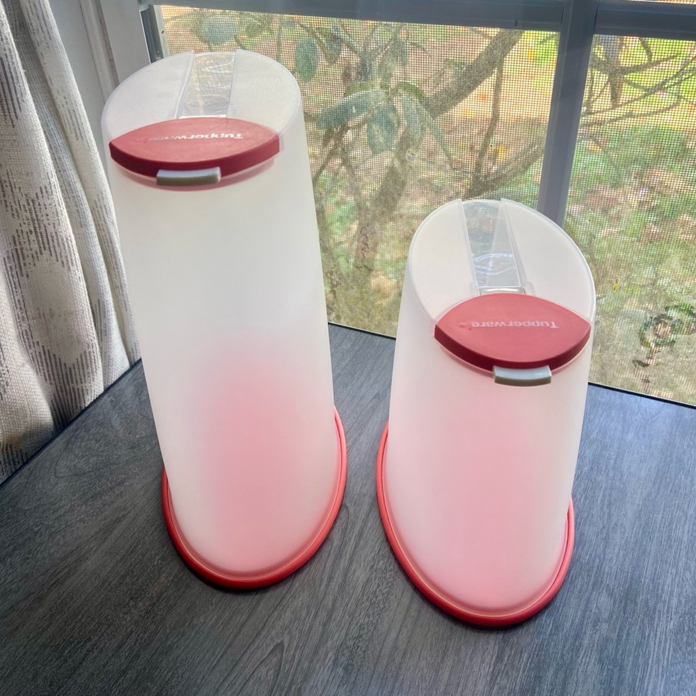 Tupperware FIFO (First In First Out) cereal container sets